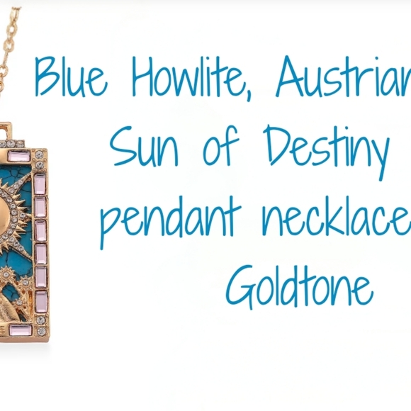 Unique 'Sun of Destiny' tarot pendant necklace, Goldtone, 24" - Picture 2 of 8